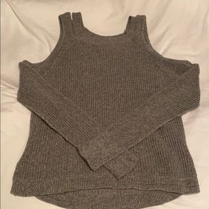 Cold shoulder sweater